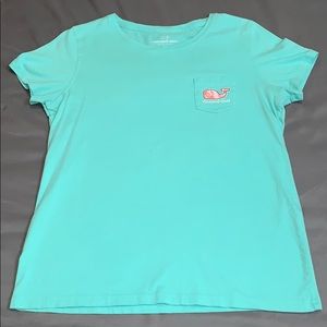Teal Vineyard Vines shirt